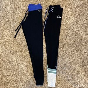 BUNDLE of Victoria Secret Pink Vintage Tie Leggings